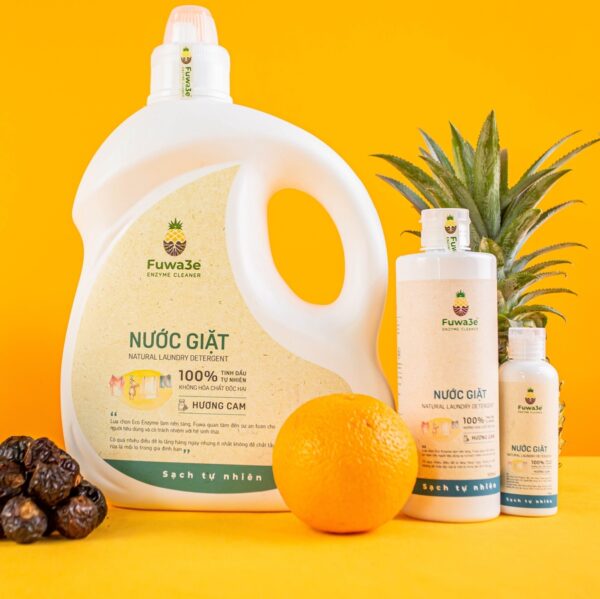 Nước giặt Fuwa3e (Hương cam) - 3500ml - Ảnh 3