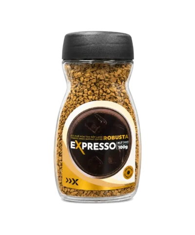 Expresso Cà phê hòa tan sấy lạnh Robusta Hũ 100G