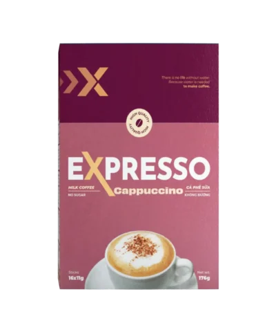 Expresso Cà phê hòa tan sữa Cappuccino 11G (Hộp 16 gói)