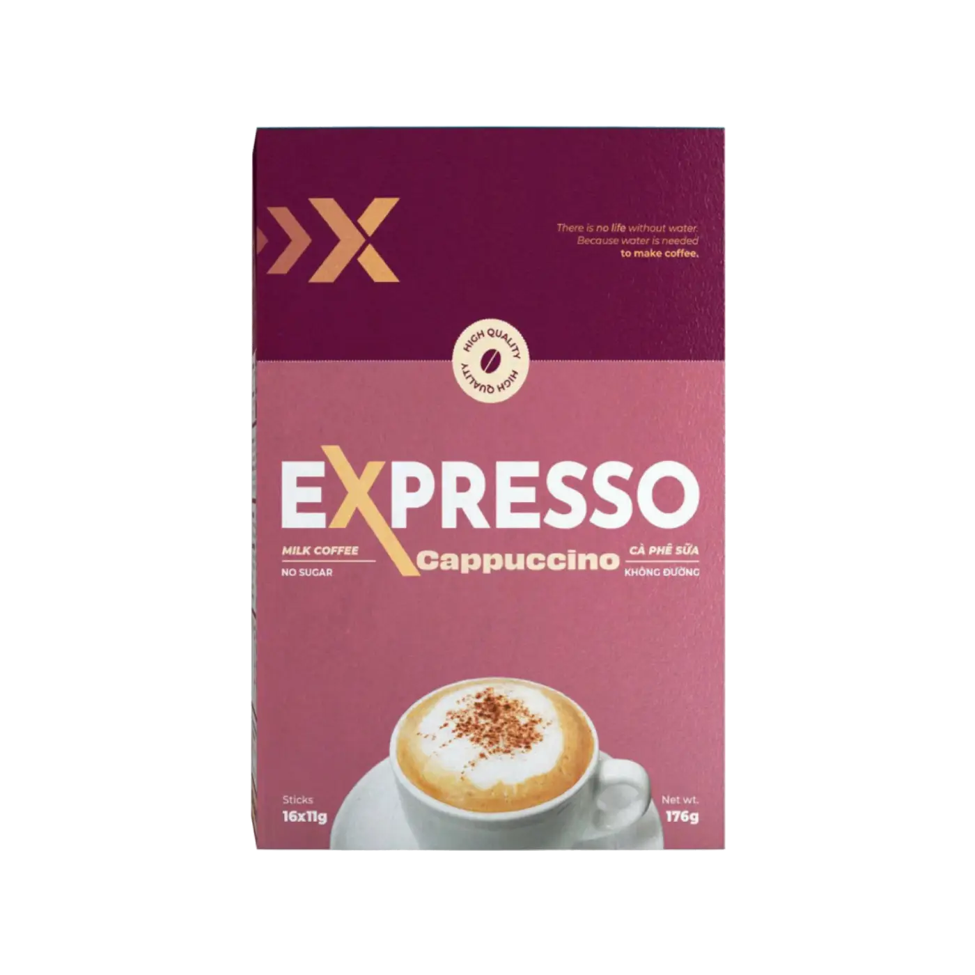 Expresso Cà phê hòa tan sữa Cappuccino 11G (Hộp 16 gói)