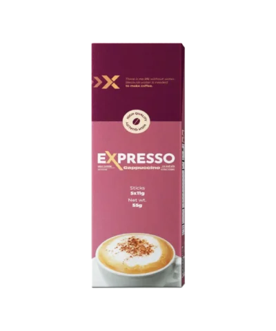 Expresso Cà phê hòa tan sữa Cappuccino 11G (Hộp 5 gói)