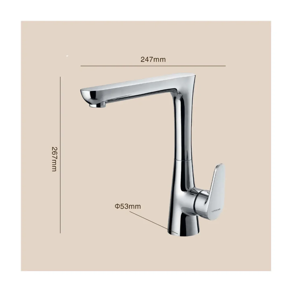 Cận cảnh thiết kế vòi LUSHINE K008