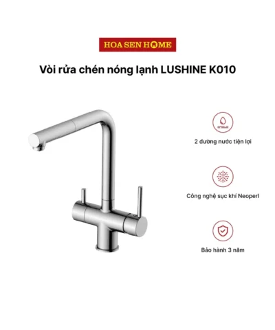 Vòi rửa chén nóng lạnh LUSHINE K010