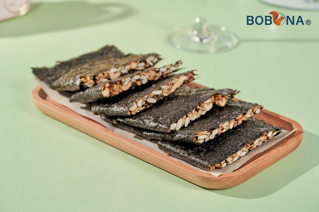 Thanh rong biển hạt gói 8 thanh BOBONA (160g)