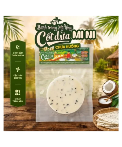 Bánh Tráng Mỹ Lồng Mini Cốt Dừa Truyền Thống - Túi 70g