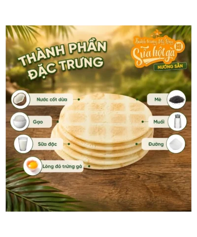 Alternative view of Bánh Tráng Mỹ Lồng Mini Nướng Sẵn Vị Sữa Hột Gà - Hũ 100g