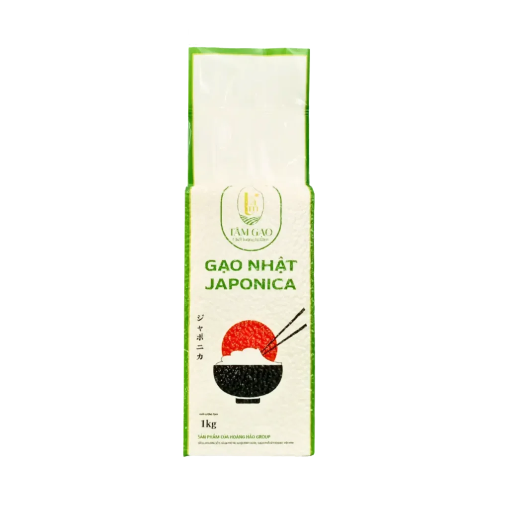 Gạo Nhật Japonica Tâm Gạo Túi 1kg