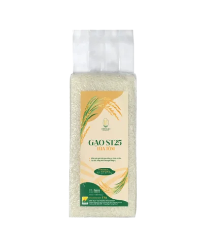 Gạo ST25 Lúa Tôm Tâm Gạo – Túi 1kg