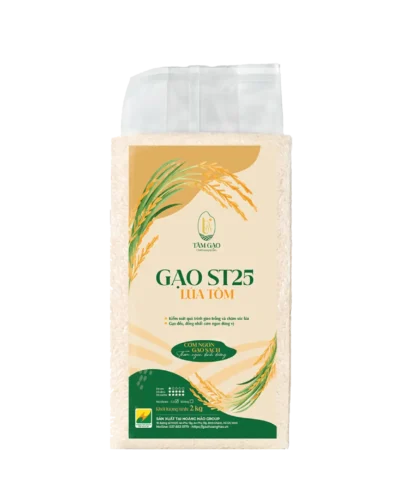 Gạo ST25 Lúa Tôm Tâm Gạo – Túi 2kg