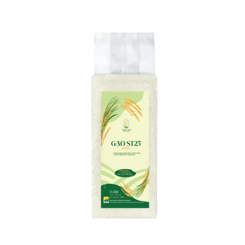 Gạo ST25 Plus Tâm Gạo 1kg (Túi)