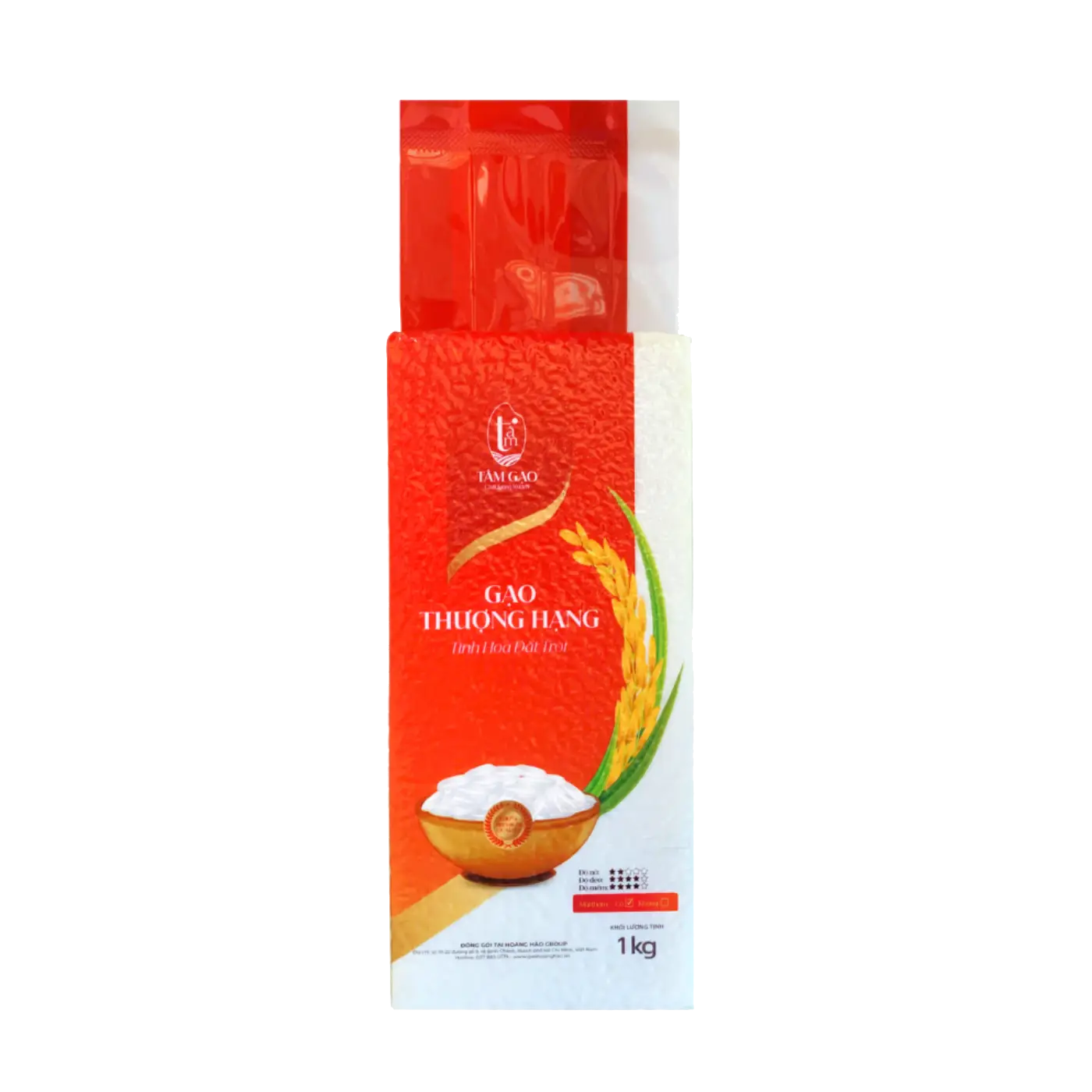 Gạo Thượng Hạng Tâm Gạo – Túi 1kg