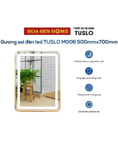 Gương soi đèn led TUSLO M006 500mmx700mm