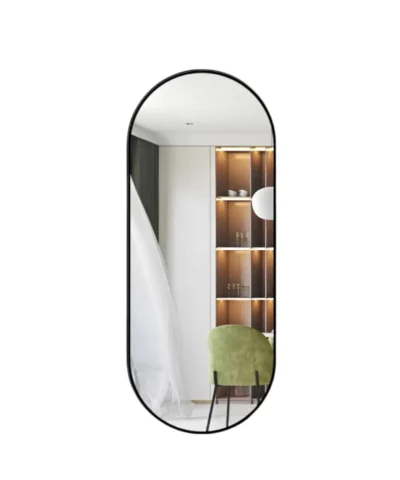 Gương soi đèn led khung đen TUSLO M008 600mmx900mm