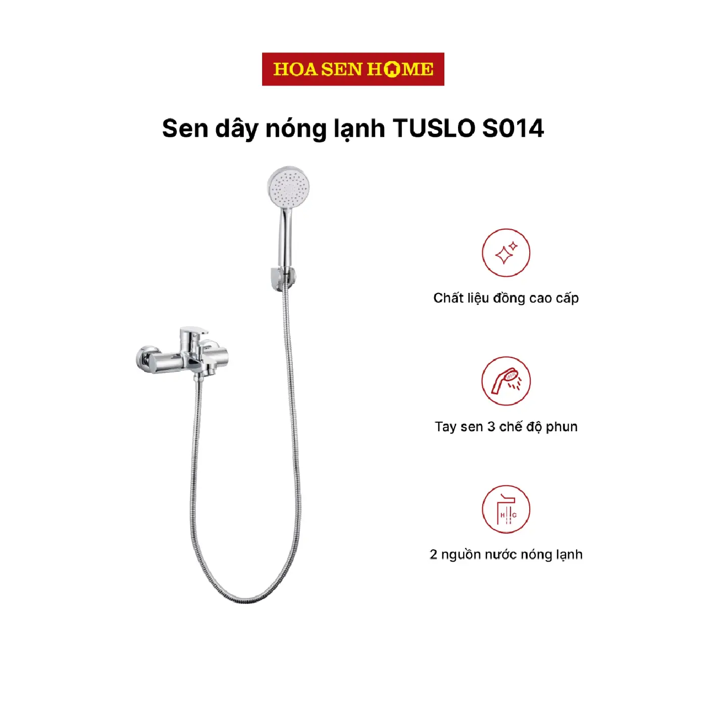 Sen dây nóng lạnh TUSLO S014