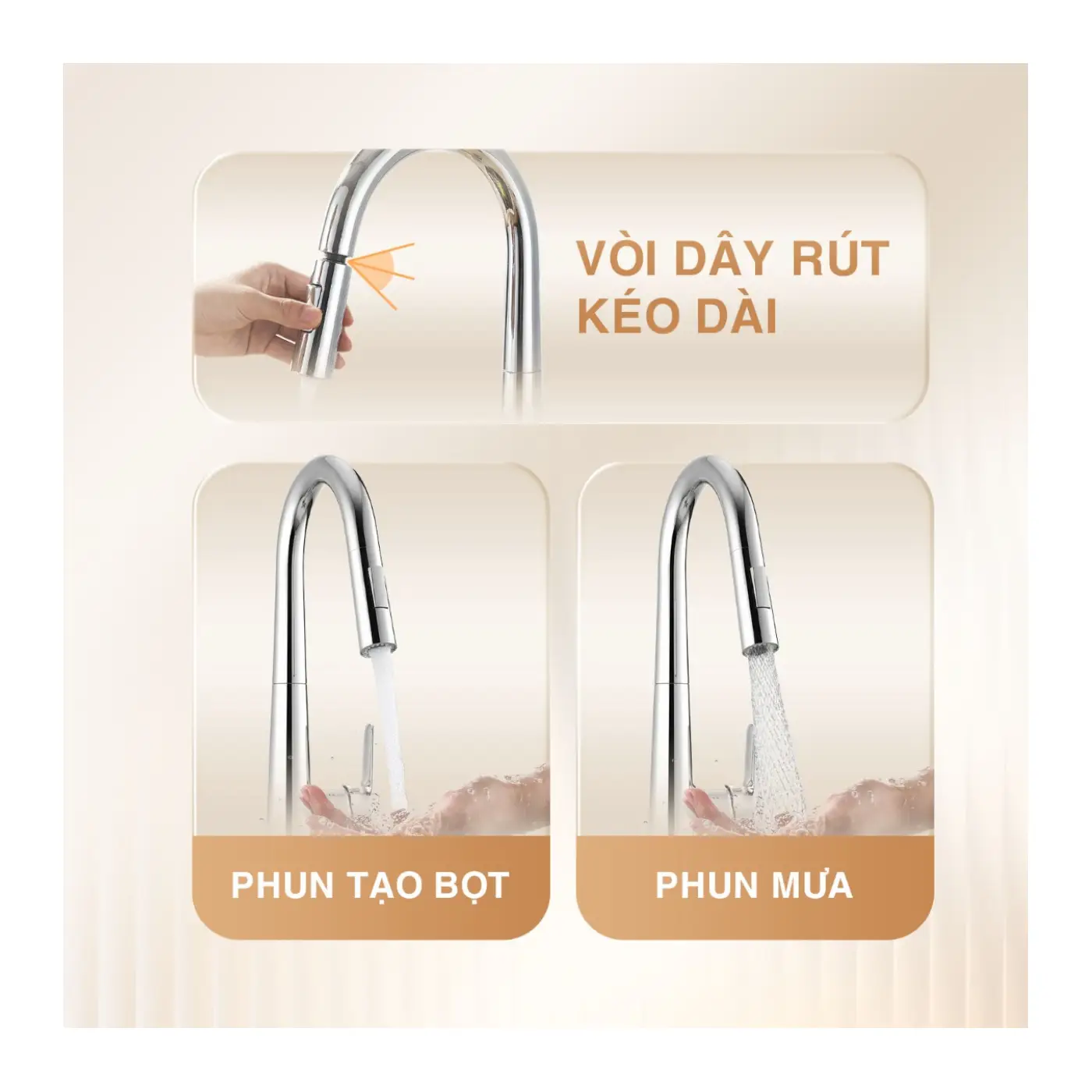 Vòi bếp nóng lạnh TUSLO LUXURY K003 - Ảnh 5