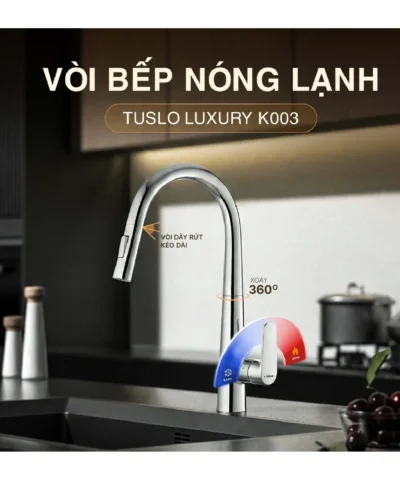 Alternative view of Vòi bếp nóng lạnh TUSLO LUXURY K003